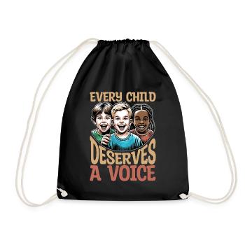 Speech Therapy Every Child Deserves A Pathologist - Drawstring Bag - black - Front
