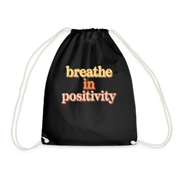 Atme Positivität Ein Inspirierende - Sac de sport léger - noir - Devant