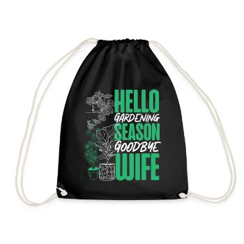 Amoureux des plantes Jardinage Mari Femme - Sac de sport léger - noir - Devant