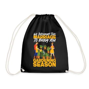 Amoureux des plantes Jardinage Mari Femme - Sac de sport léger - noir - Devant