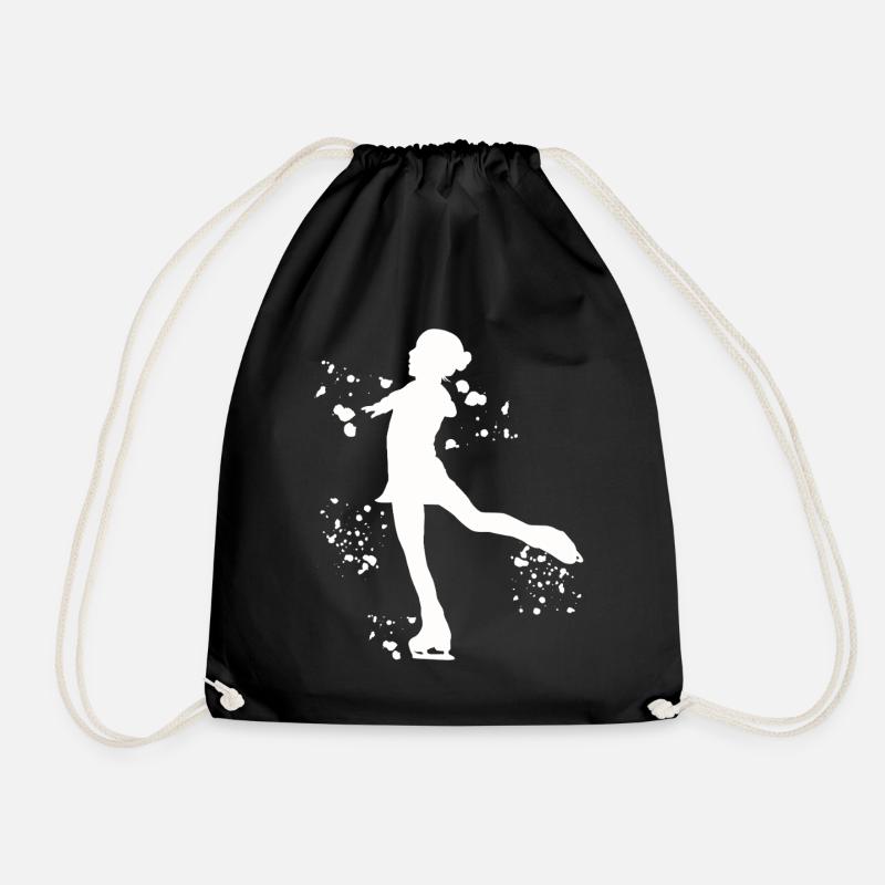 Eiskunstläufer Schlittschuhlaufen Eiskunstlauf - Turnbeutel - Schwarz
