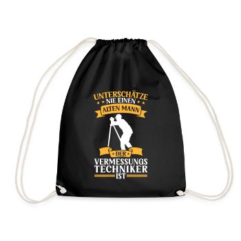 Arpenteur Vieil Homme Arpenteur - Sac de sport léger - noir - Devant