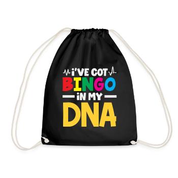 Bingo dans mon ADN Déclaration amusante - Sac de sport léger - noir - Devant