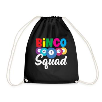 Bingo Squad Colorful Gameplay - Drawstring Bag - black - Front