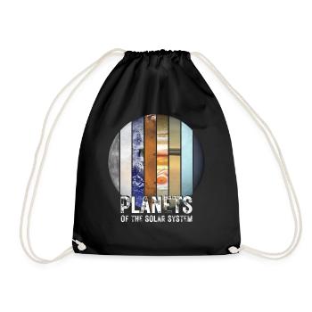 Planets of the Solar System - Drawstring Bag - black - Front
