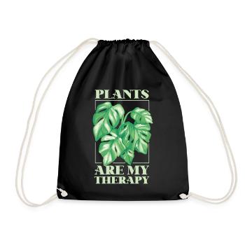 Plant Lover Gardening Monstera - Turnbeutel - Schwarz - Vorne