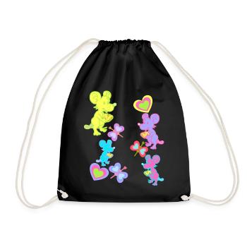 souris souris rétro vintage old school kids - Sac de sport léger - noir - Devant