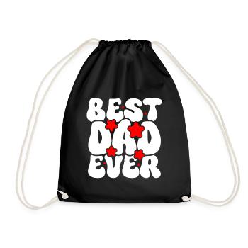 Meilleur papa de tous les temps - Sac de sport léger - noir - Devant