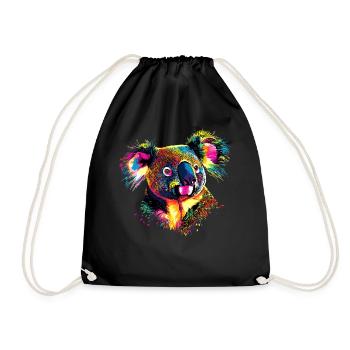 Koala Bear Australia Koala Bear Cute Koala Bears - Drawstring Bag - black - Front