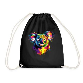 Koala Bear Australia Koala Bear Cute Koala Bears - Drawstring Bag - black - Front