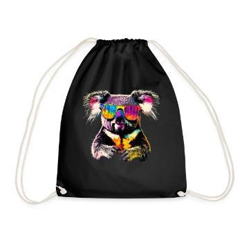 Koala Bear Australia Koala Bear Cute Koala Bears - Drawstring Bag - black - Front
