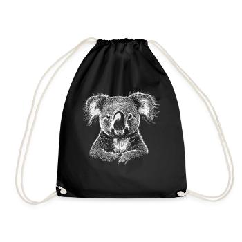 Koala Bear Australia Koala Bear Cute Koala Bears - Drawstring Bag - black - Front