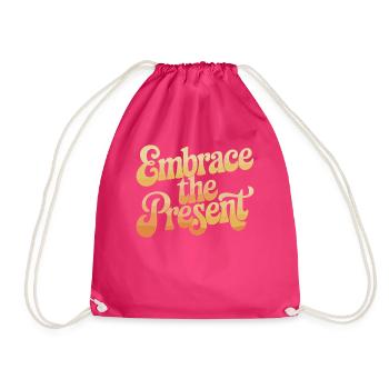 Embrasser le présent Spiritualité inspirante - Sac de sport léger - fuchsia - Devant