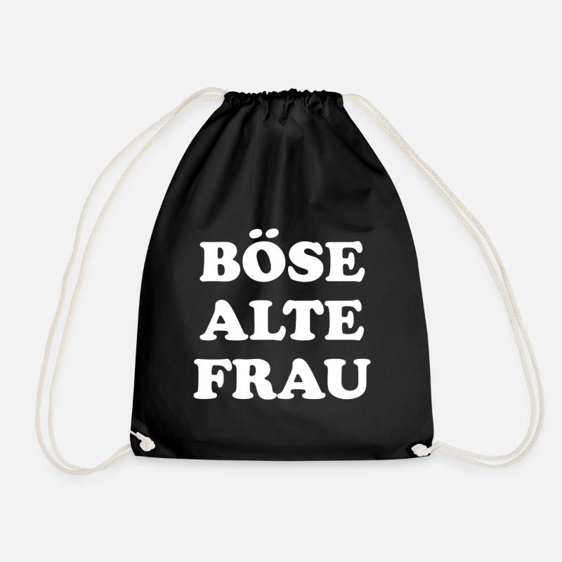 Böse Alte Frau - Turnbeutel - Schwarz