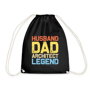 Architecte - Sac de sport léger - noir - Devant