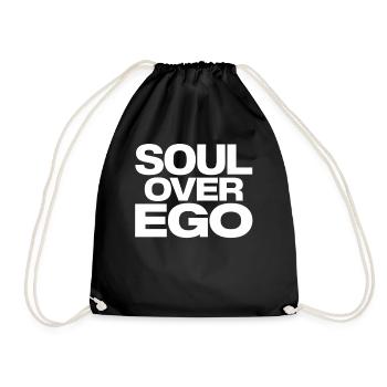 Spirituality Quote Soul Over Ego - Drawstring Bag - black - Front