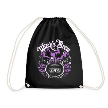 Sorcière Brew Café Barista Sorcière Wicca Gothique - Sac de sport léger - noir - Devant