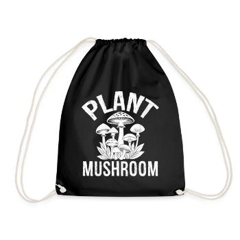 Champignon végétal - Sac de sport léger - noir - Devant
