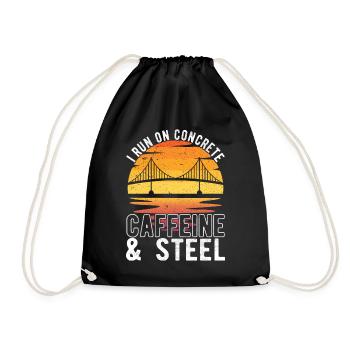 Bridge Engineer Bridge Construction - Drawstring Bag - black - Front