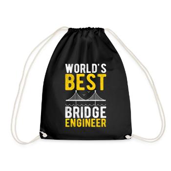 Ingénieur des ponts Construction de ponts - Sac de sport léger - noir - Devant