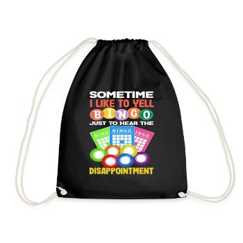 Parfois, j’appelle le bingo pour déception - Sac de sport léger - noir - Devant