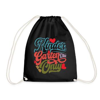 Kindergarten Vibes Only - Drawstring Bag - black - Front