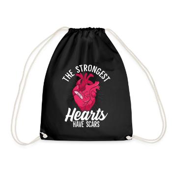 Funny Heart Attack CPR Cardiology EMT Emergency - Drawstring Bag - black - Front
