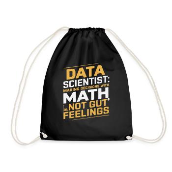 Data Scientist : Prendre des décisions avec les mathématiques - Sac de sport léger - noir - Devant