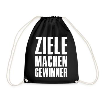 Goals Make Winners Founders Entrepreneurs Startup - Drawstring Bag - black - Front