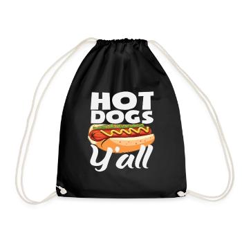 Amateur de hot-dogs Hot Dogs Y’all - Sac de sport léger - noir - Devant
