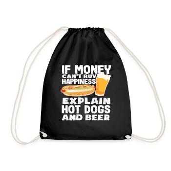 Déclarez les hot-dogs et la bière aux amateurs de hot-dogs - Sac de sport léger - noir - Devant