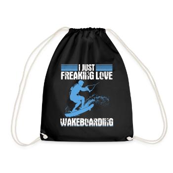 Sports nautiques Wakesurf - J’adore - Sac de sport léger - noir - Devant