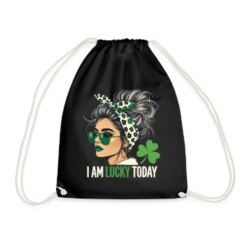 La Saint-Patrick J’ai de la chance aujourd’hui Design - Sac de sport léger - noir - Devant