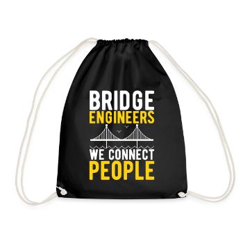 Ingénieur des ponts Construction de ponts - Sac de sport léger - noir - Devant