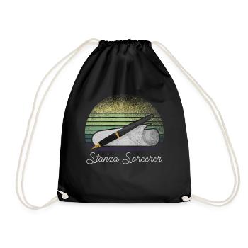 Poésie Slam Stanza Sorcier Slam Poésie - Sac de sport léger - noir - Devant