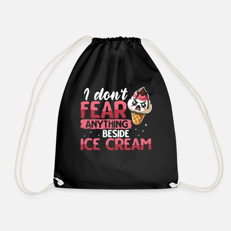 Lactose intolerant Lactose intolerance - Drawstring Bag - black