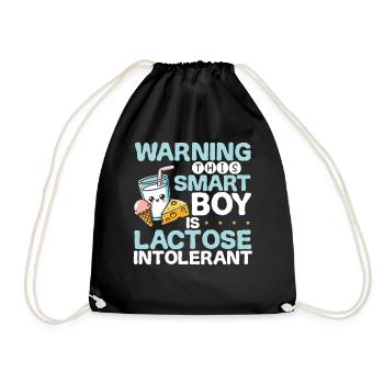 Intolérance au lactose Jeune intolérance au lactose - Sac de sport léger - noir - Devant