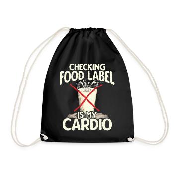 Lactose intolerant Lactose intolerance - Drawstring Bag - black - Front