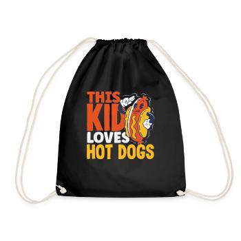 Cet enfant adore les hot-dogs pour les amateurs de hot-dogs - Sac de sport léger - noir - Devant