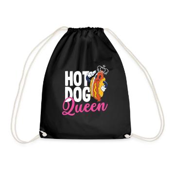 Reine du hot-dog pour les amateurs de hot-dogs - Sac de sport léger - noir - Devant