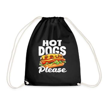 Amateur de hot-dogs s’il vous plaît Hot Dogs - Sac de sport léger - noir - Devant