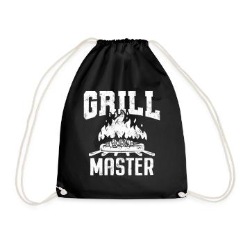 Grill Master Funny BBQ Grilling Pitmaster - Drawstring Bag - black - Front