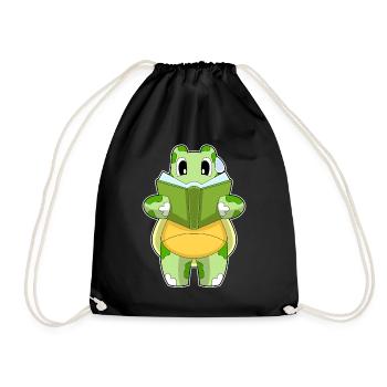 Livre des nerds de la Tortue - Sac de sport léger - noir - Devant