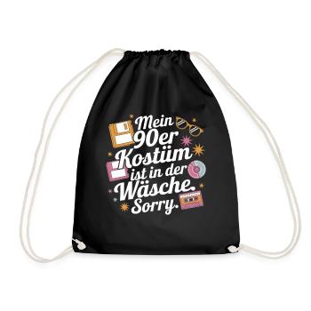 Mon costume des années 90 dans la soirée à thème de la lingerie - Sac de sport léger - noir - Devant