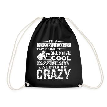 Personal Trainer Cool Personal Trainer - Drawstring Bag - black - Front