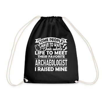 Archaeologist Proud Archaeologist Parent - Drawstring Bag - black - Front