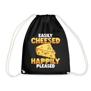 Lactose tolerant Milk lovers Cheese lovers - Drawstring Bag - black - Front