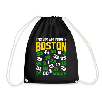 LEGENDS ARE BORN IN BOSTON - BASKET - Drawstring Bag - black - Front