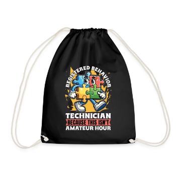 Behavioral Therapy Registered Behavior Psychology - Drawstring Bag - black - Front