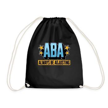 Behavioral Therapist ABA Always Be Psychologist - Drawstring Bag - black - Front